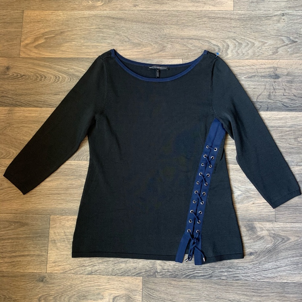 White House Black Market Size M Black Long Sleeve